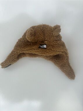 The North Face Kids Brown Teddy Ear Trapper Hat